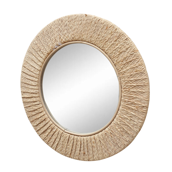 Large Brown Round Bohemian Wall Mirror XRM-1S